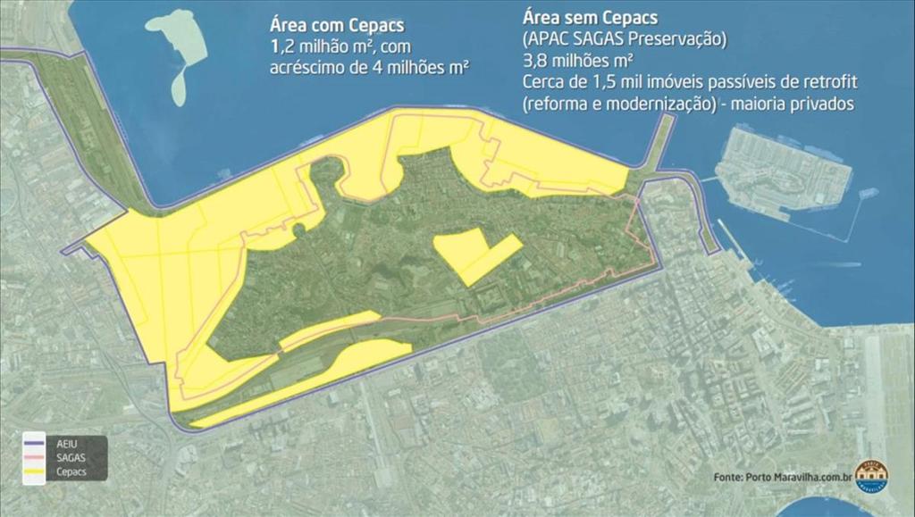 Estrutura da Operação PMRJ Por meio da LC 101/2009 foi criada e regulamentada a Operação Urbana Consorciada da Região do Rio de Janeiro (OUCPRJ) na Área de Especial Interesse Urbanístico AEIU