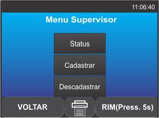 Figura 45: Baixo Consumo BIO Menu do Supervisor: Neste menu (Figura