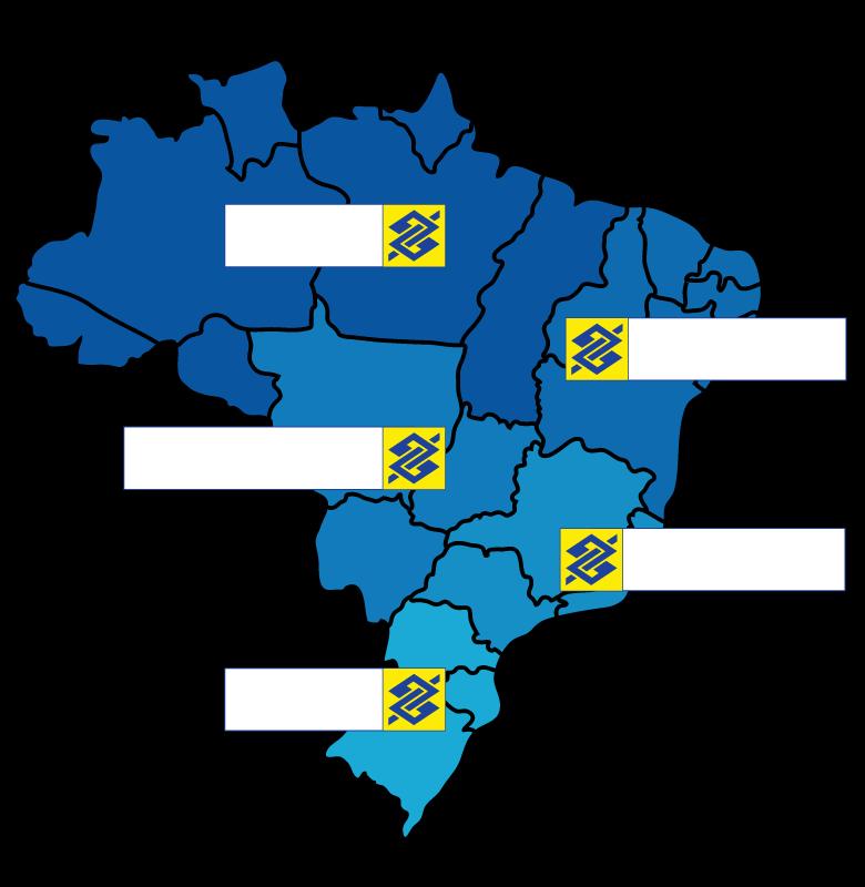Presença no Brasil Participação de Mercado 23,2% (Quantidade de agências) Norte 27,0% Centro-Oeste 26,1% Sul