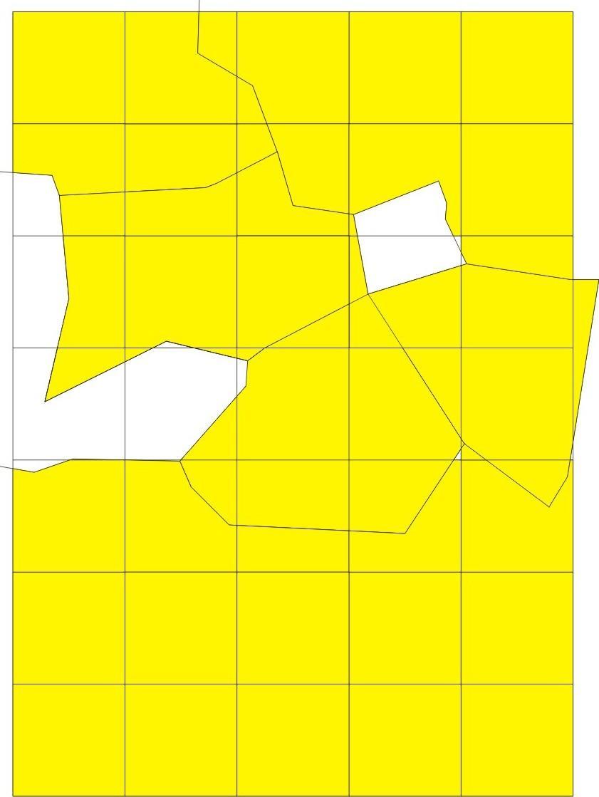 amarelo) na área B nos levantamentos de 1994 e 2010,