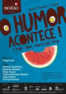 O Humor Acontece Espetáculo que junta alguns dos melhores comediantes da stand up comedy portuguesa da atualidade numa colaboração solidária.