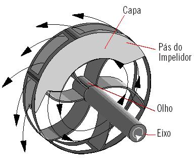 energia de velocidade pode ser facilmente dissipada por choques nas conexões e peças das canalizações de recalque. Figura.9- Vistas de elementos de bombas centrífugas. 2.