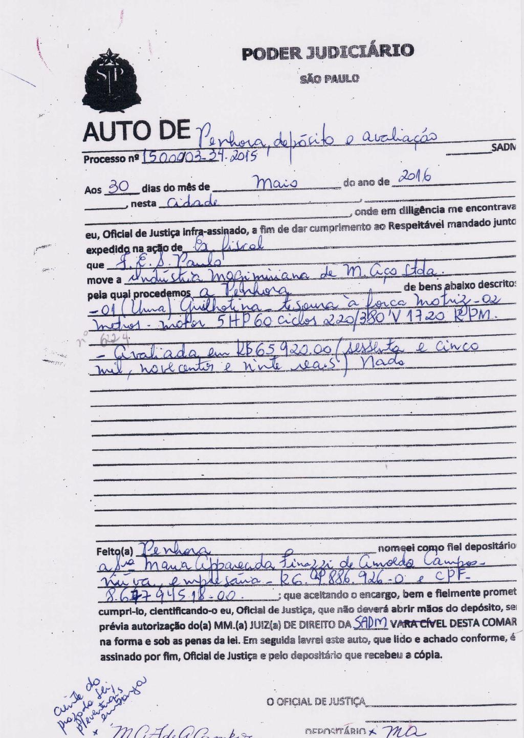 fls. 17 Este documento foi protocolado em 22/06/2016 às 13:04, é cópia do original assinado digitalmente por CLAUDIA ELENA FERREIRA