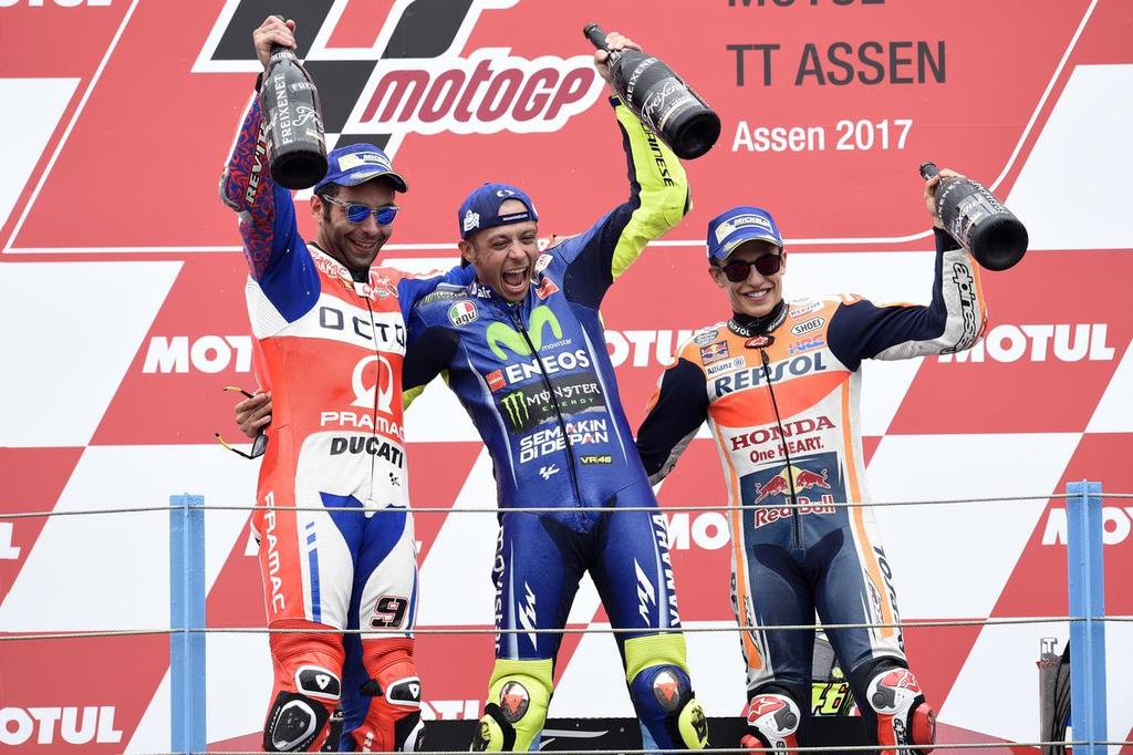 Feliz com o resultado, o piloto da Yamaha deu a seguinte declaração após sua conquista no GP da Holanda: Estou muito feliz e por diferentes razões, pois se trata não só de uma vitória muito