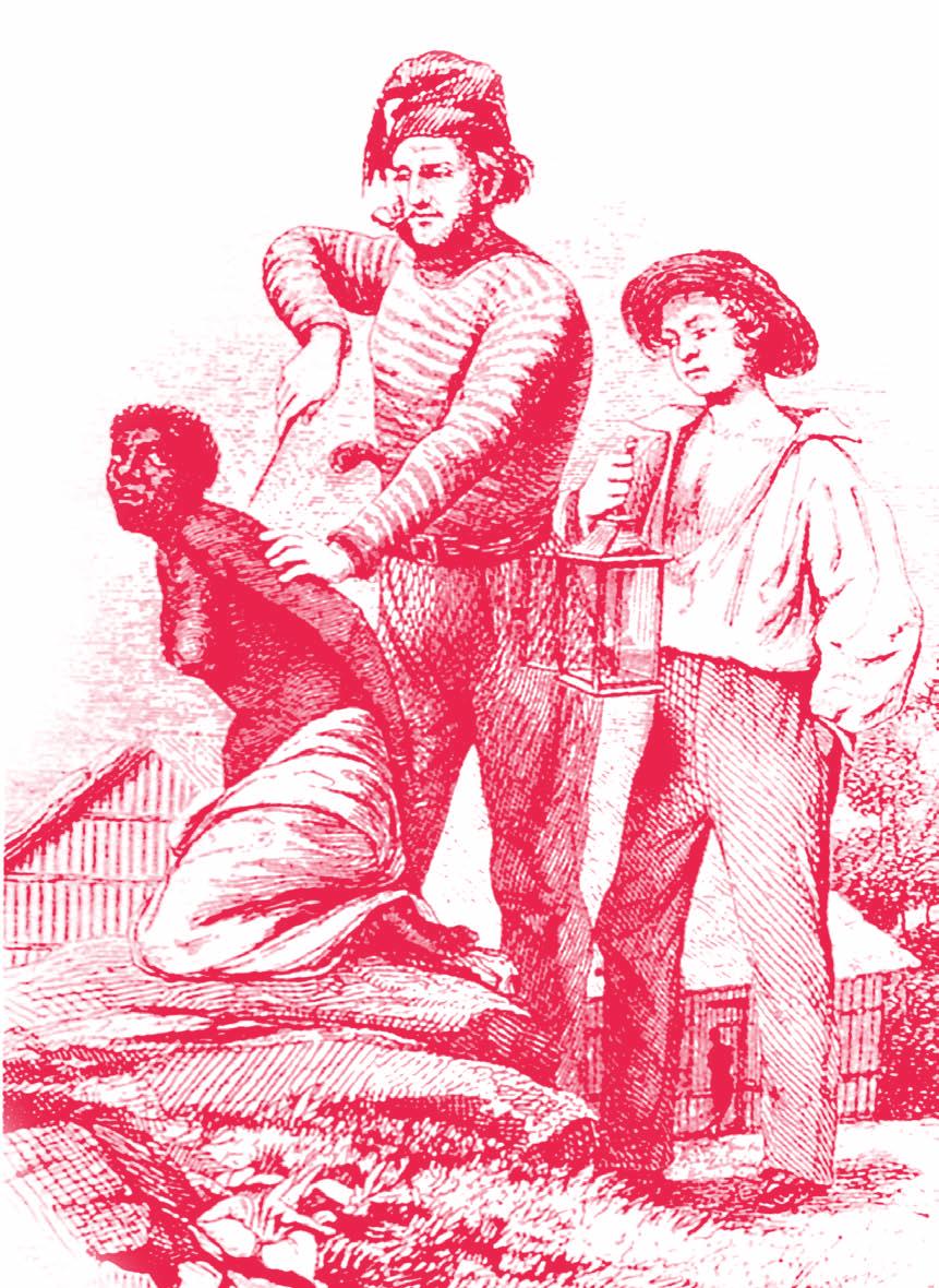 Uma escrava sendo marcada a ferro quente. Nos processos por bruxaria na Europa, a marca do demônio nas mulheres havia figurado de modo proeminente como um símbolo de sujeição total.