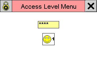 Operação A área de acesso 1 ou 2 será liberada. Saia do menu com a tecla. Indicação!