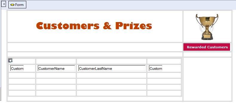 Essa web panel mostra todos os clientes que tem 1.000 milhas acumuladas ou mais e que não foram premiados.