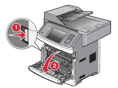 1... 9/19 231 Atolamento de papel ATENÇÃO SUPERFÍCIE QUENTE: A parte interna da impressora pode estar quente.