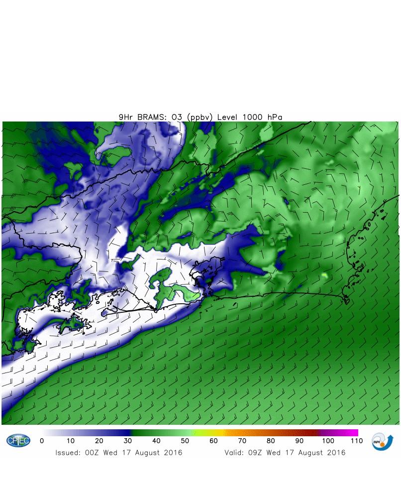 High resolution air quality forecast for metropolitan