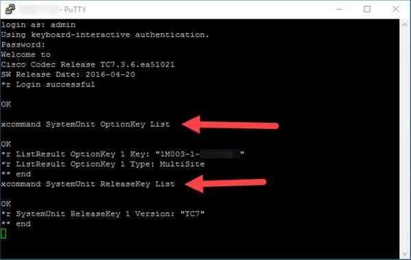 lista de SystemUnit OptionKey do xcommand lista de SystemUnit ReleaseKey do xcommand Troubleshooting
