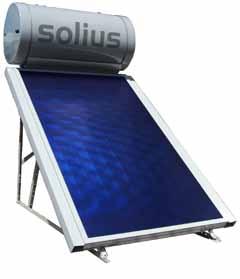 Energia Solar Termossifão SOLIUS InoxKIT Equipamento solar doméstico compacto para aquecimento de água sanitária com funcionamento por termossifão, que aproveita a diminuição da densidade da água com