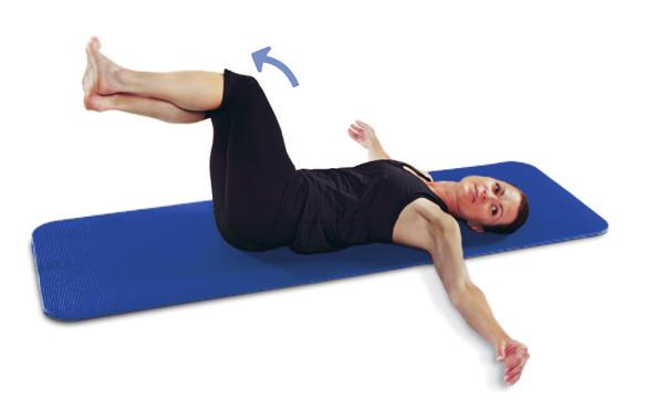 2 Músculos abdominais oblíquos Forca Torça as pernas dobradas de lado a lado.