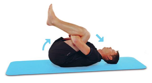 6 Músculos das costas Mobilidade Puxe os joelhos em direção ao seu abdômen