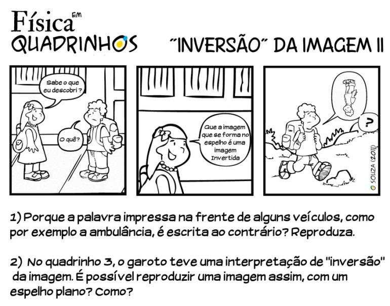 Fig. 3 Tirinha produzida sobre inversão da