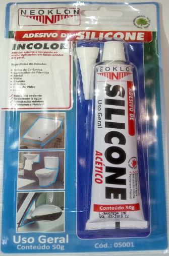 exaustão e   Conteúdo: 62gr Código:3079 NEUTRO 315 C SILICONE USO GERAL ACÉTICO Ideal para pequenos reparos de inﬁltração de água, vedação de pias, box,