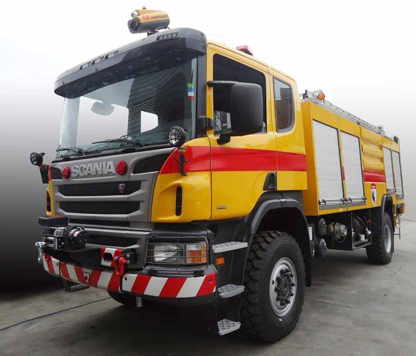 Atende as Normas: NFPA-414, EUA - Standard for Aircraft Rescue and Fire-Fighting Vehicles