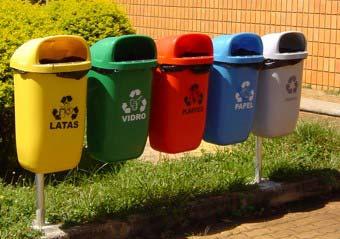 Reciclar Recicle embalagens, plásticos, papéis, papelão, metais, vidros. Promova a coleta seletiva de todo material reciclável.