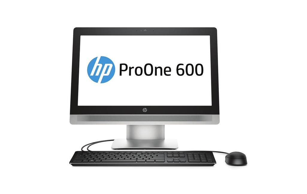 Folheto de especificações PC All-in-One HP ProOne 600 G2 21,5 pol. sem toque Design elegante e recursos de classe comercial juntos no HP ProOne 600 All-in-One.
