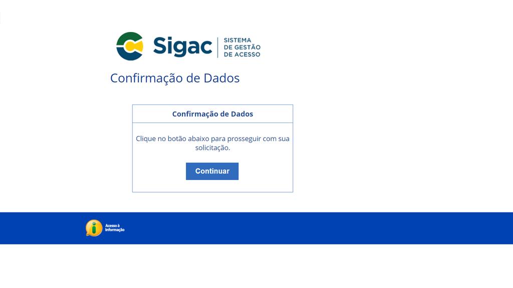 1.5 Ao acessar o link enviado no e-mail o usuário será redirecionado para