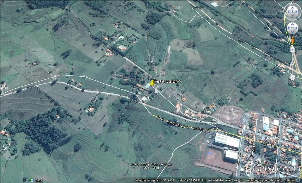 3.1.4 Reservatório Alvenaria junto a ETA 21 Figura 04 Imagem de satélite do Reservatório Alvenaria junto a ETA Agência Reguladora dos Serviços de Saneamento das