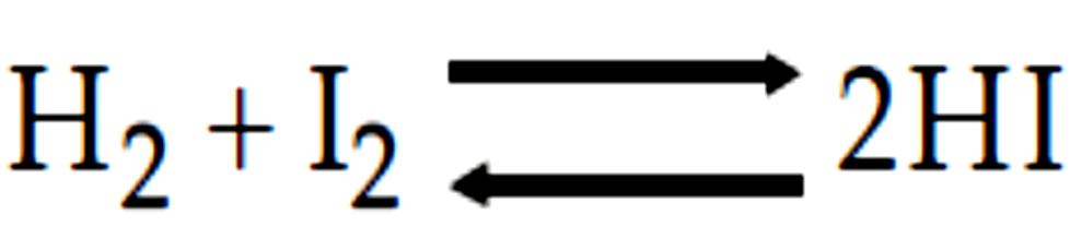 a) Reações reversíveis: ocorrem nos dois sentidos (o que é indicado por duas flechas).