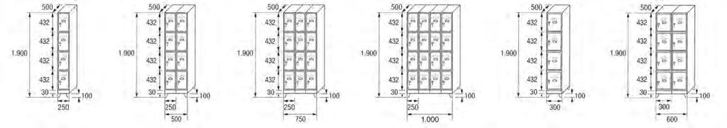 TAQUILLAS MONOBLOK MONOBLOC LOCKERS / VESTIAIRES