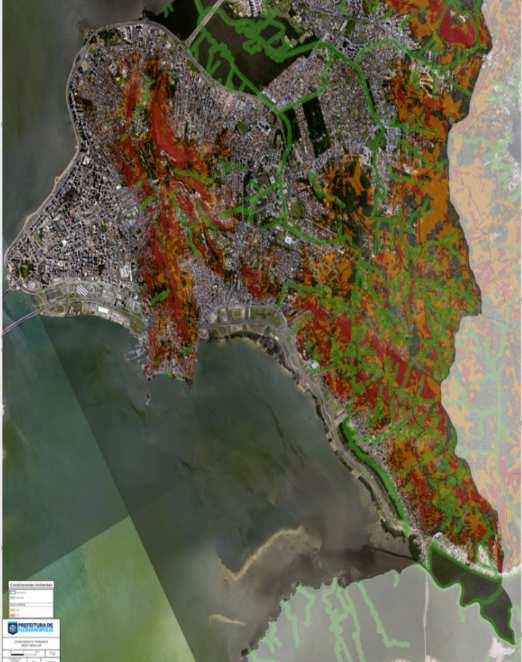 M02 - MAPA DE RESTRIÇÕES AMBIENTAIS 7 Mapeamento das principais restrições ambientais levadas em conta para delimitar os usos e as áreas de ocupaçao do solo.