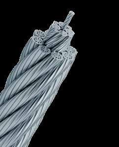 Os cabos 8 pernas com fechado paralelo requerem corretas dimensões de garganta em polia e tambor. Se a garganta for de diâmetro insuficiente, pode-se incorrer em deformações ou ondulações no cabo.