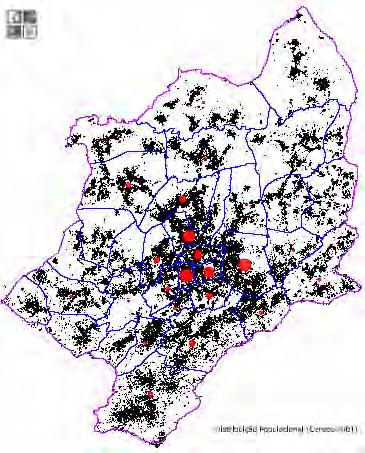 Fonte: Câmara Municipal de Viseu De acordo com os censos de 2001, das freguesias do concelho, a que apresenta uma maior densidade populacional é, de forma marcadamente evidente, Viseu-Coração de