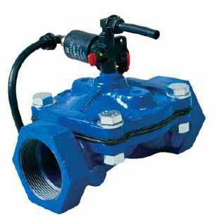 Pode ser usada em distribuições de água de irrigação e controle no campo.
