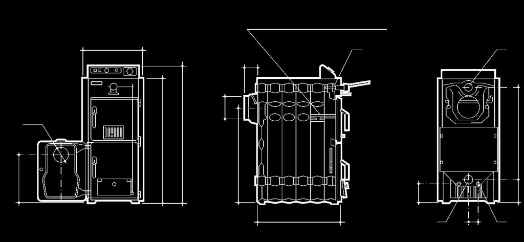 Caldeira policombustível P30 Versatilidade ao nível dos combustíveis: a caldeira policombustível P30, permite a utilização com combustíveis sólidos (carvão ou lenha) ou com gasóleo.