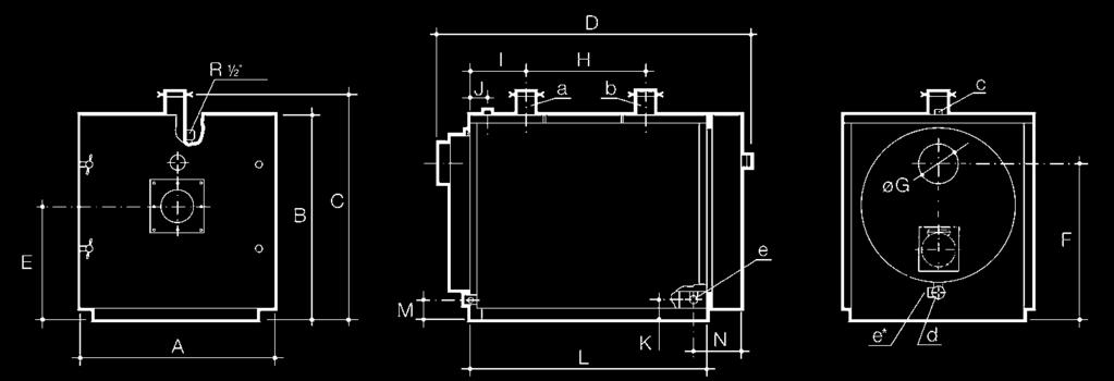 Caldeiras de média e grande potência Caldeiras e grupos térmicos de baixa temperatura a gás e gasóleo CPA-BT Caldeira monobloco de chapa de aço, fabricada em aço especial para garantir uma longa vida