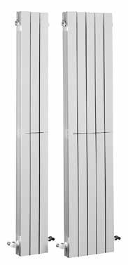 Vertical AV 1800 Radiadores formados por elementos acopláveis entre si através de manguitos de 1 rosca direitaesquerda e junta de estanquidade.