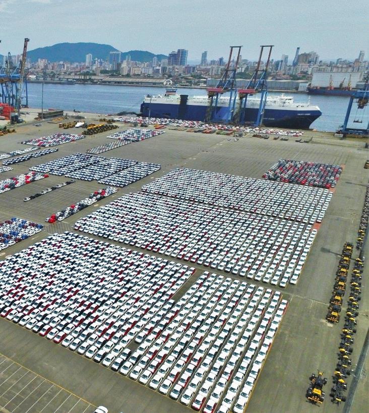 Sobre a Santos Brasil TEV O maior terminal de veículos