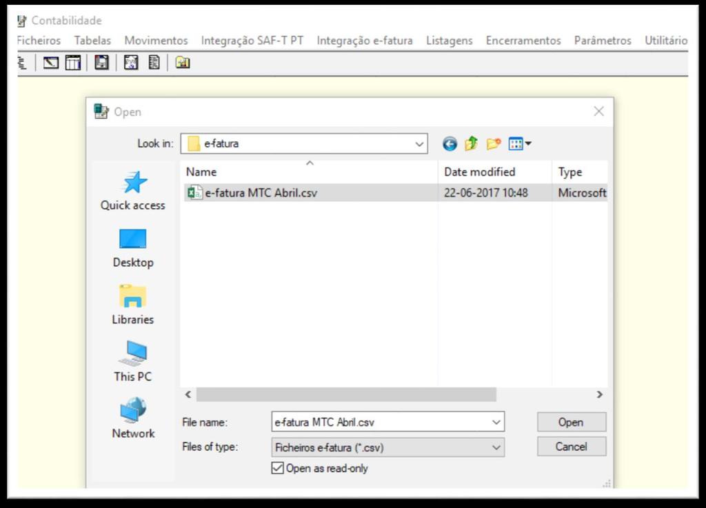 ficheiro e-fatura.