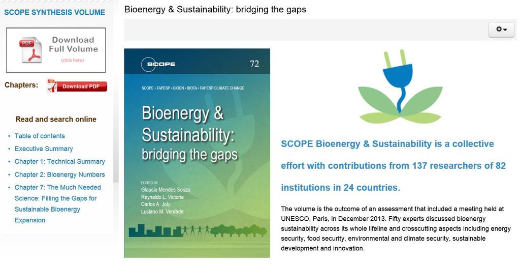 BIOEN has an impact in the International debate about bioenergy