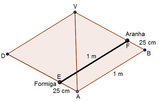 7ª Questão: Notamos que o triângulo PQR é equilátero de lado 2 cm. Como o segmento RS também mede 2 cm, o triângulo PRS é isósceles de base PS.