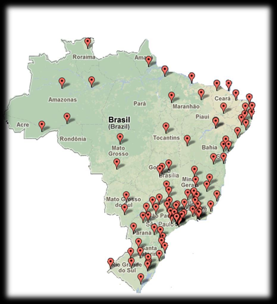 Habilitação e Reabilitação Profissional do INSS Gerências Executivas do INSS com RP Total de Agências com Serviços de Reabilitação Profissional = 620 Sendo: Equipes Fixas = 398 Equipes Volantes = 222