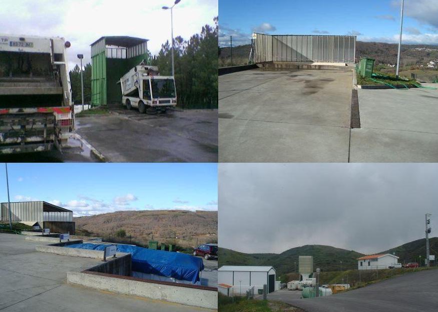 TRANSFERÊNCIA E TRANSPORTE DE RESÍDUOS Estação de Transferência de Resíduos É um local onde os resíduos são compactados dentro de