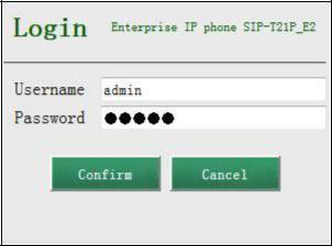 Para visualizar o status do telefone via interface do usuário da web: Abra seu navegador. Entre no endereço IP em seu navegador, e então pressione Enter.