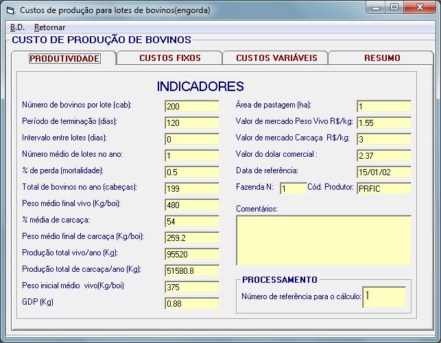 - Número final de aves este valor o sistema calculará a partir das informações de redução de número de aves e de lotes.