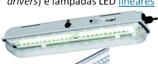 Principais aplicações: Luminárias LED Ex