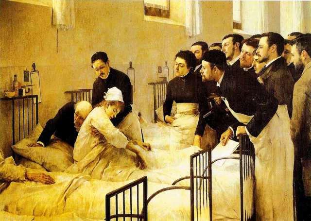 La visita al hospital. 1889.