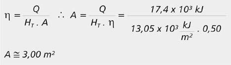 onde: c = calor específico da água; m = massa da água; e D T = Tf Ti, variação da temperatura.