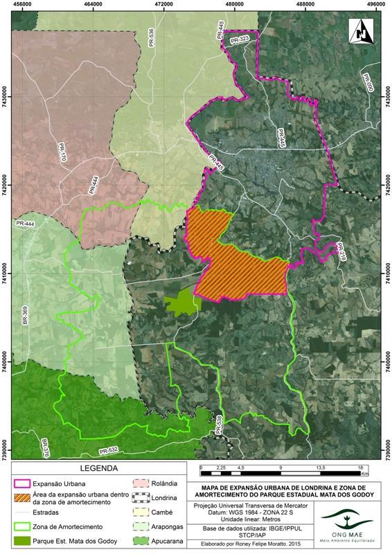 ANEXO A MAPA DE EXPANSAO URBANA DE LONDRINA E ZONA