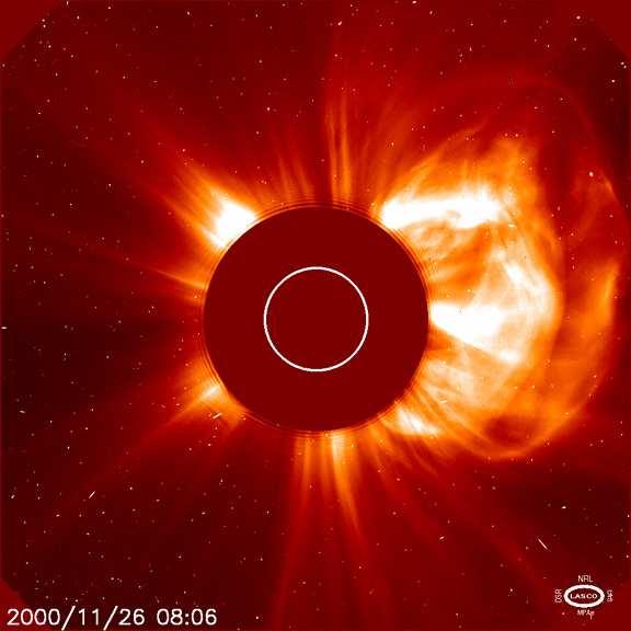 Ejeções de massa coronais NASA, SOHO Space