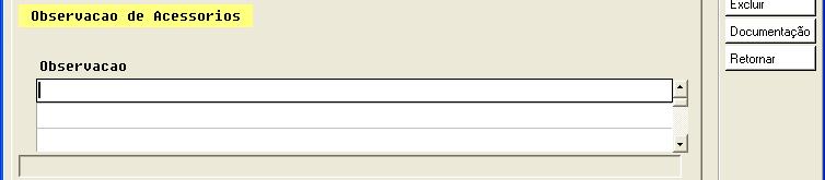 Vendedor de Veículos Capitulo 02 Ainda é possível cadastrar Observações de Acessórios, por exemplo: