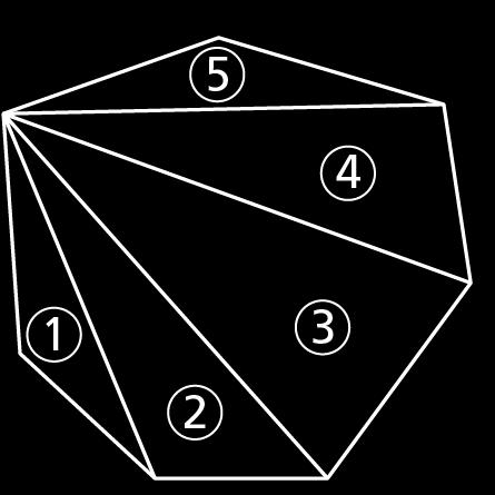 Heptágono (7 lados) Decágono (10 lados) número de