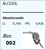 Coluna que apresentará S quando foi indicado para atribuir desconto/acréscimo ou N para não atribuir desconto/acréscimo. Este espaço é reservado para apresentar todos os abastecimentos realizados.