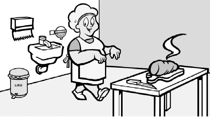 1.MANTENHA A LIMPEZA Lave as mãos antes de iniciar a preparação dos alimentos e, frequentemente, durante todo o processo. Lave as mãos depois de ir à casa de banho.
